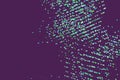 Abstract conceptual motion, particle or random pattern. Shape, color, repeat & messy. Royalty Free Stock Photo