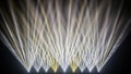 Abstract concert stage lighting effects create dynamic visual spectacle of light beams Royalty Free Stock Photo