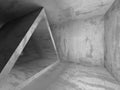 Abstract concrete architecture basement room geometric backgroun Royalty Free Stock Photo