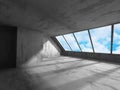 Abstract concrete architecture on cloud sky background Royalty Free Stock Photo