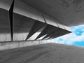 Abstract Concrete Architecture Construction on Sky Background Royalty Free Stock Photo