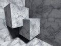 Abstract Concrete Cubes Architecture Construction Background Royalty Free Stock Photo