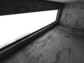 Abstract concrete empty room interior. Urban architecture background Royalty Free Stock Photo