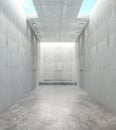 Abstract concrete interior Royalty Free Stock Photo