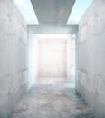 Abstract concrete room Royalty Free Stock Photo