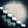 Abstract concrete stairs Royalty Free Stock Photo