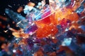 Abstract confetti explosion with a mix of Royalty Free Stock Photo
