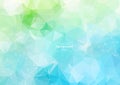 Abstract Polygonal Space Background with Connecting Dots and Lines. Low Poly Vector Illustration Royalty Free Stock Photo