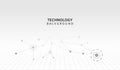 Abstract connecting dots and lines. Connection science background. Vector illustration