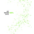 Abstract connecting dots and lines. Node digital plexus dot. Network line for web. Connection science and technology Royalty Free Stock Photo