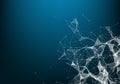 Abstract connection dots. Technology background. Network connection structure. Vector Plexus effect Royalty Free Stock Photo