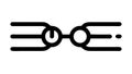 Abstract Connection Line. Data Flow, Network, Link, vector design Generative AI Royalty Free Stock Photo