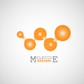 Abstract connection molecule design for medical design. Global network connection. Abstract technology vector background