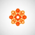 Abstract connection molecule design for medical design. Global network connection. Abstract technology vector background