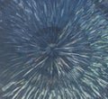 abstract contemporary glass design gray and blue sunburst close up background Royalty Free Stock Photo