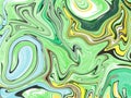 Abstract cool color twirl liquid background concept.