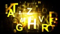 Abstract Cool Gold Alphabet Background