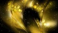 Abstract Cool Gold Bokeh Defocused Lights Background Design