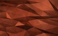 Abstract copper 3d rendering