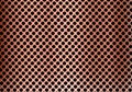 Abstract copper metal background made from hexagon pattern texture. Geometric black and red Royalty Free Stock Photo