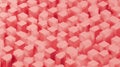 Abstract Coral Pink Cubic Forms 3 D Render Geometric Pattern Background Texture cubes Royalty Free Stock Photo