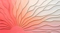 Abstract Coral and White Radiating Wave Pattern