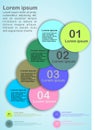 Abstract Corporate Business Infographics Numbered Label Template Design Vector
