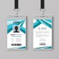 Abstract Corporate ID Card Design Template