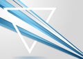 Abstract corporate tech background and triangle