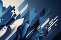 Oxford Blue: Simple and Modern Corporate Vector Background. Generative AI