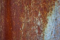 Abstract corroded colorful rusty metal background, rusty metal t Royalty Free Stock Photo