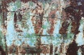 Abstract corroded colorful rusty metal background, rusty metal texture Royalty Free Stock Photo