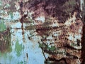 Abstract corroded colorful rusty metal background, rusty metal texture Royalty Free Stock Photo