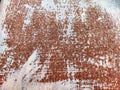 Abstract corroded colorful rusty metal background with white paint. Rusty metal texture. Frame, copy space, place for Royalty Free Stock Photo