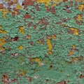 Abstract corroded colorful wallpaper grunge background iron rusty artistic wall peeling paint Royalty Free Stock Photo