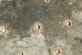 Abstract corroded rusty metal background, texture, grey brown. Royalty Free Stock Photo