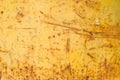 Abstract corroded rusty metal background, texture, yellow brown.