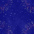 Abstract cosmic background with firework