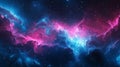 Abstract cosmic brain with neural galaxy and stars symbolizing ai, mind, and mental health concepts