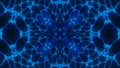 Abstract cosmic chaos background. Symmetric kaleidoscope backdrop from Liquid hypnotic rays