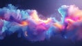 Abstract Cosmic Cloud Formation with Vibrant Colors Royalty Free Stock Photo