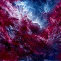An abstract cosmic entity of swirling pinks and blues evokes the grandeur and mystery of deep space.