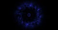 Abstract cosmic explosion shockwave blue energy on black background, texture