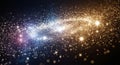Abstract Cosmic Glitter Stream With Light Particles Royalty Free Stock Photo