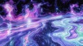 Abstract Cosmic River Flowing Through a Nebula in Deep Space Exploration Scene Royalty Free Stock Photo