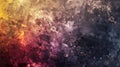 Abstract Cosmic Texture: A Symphony of Crimson and Gold Royalty Free Stock Photo