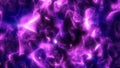 Abstract cosmic visualization of purple glowing particles forming galactic patterns in deep space Royalty Free Stock Photo