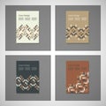 Abstract cover design, business brochure template layout, annual report, booklet or book. Chain geometric pattern