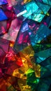 Abstract Cracked Glass Surface Colorful Wallpaper Royalty Free Stock Photo