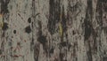 Abstract cracked grey concrete wall with smear black splash and red bloody spots wood texture background, dark textured plywood